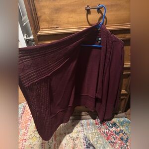 Maroon women’s cardigan